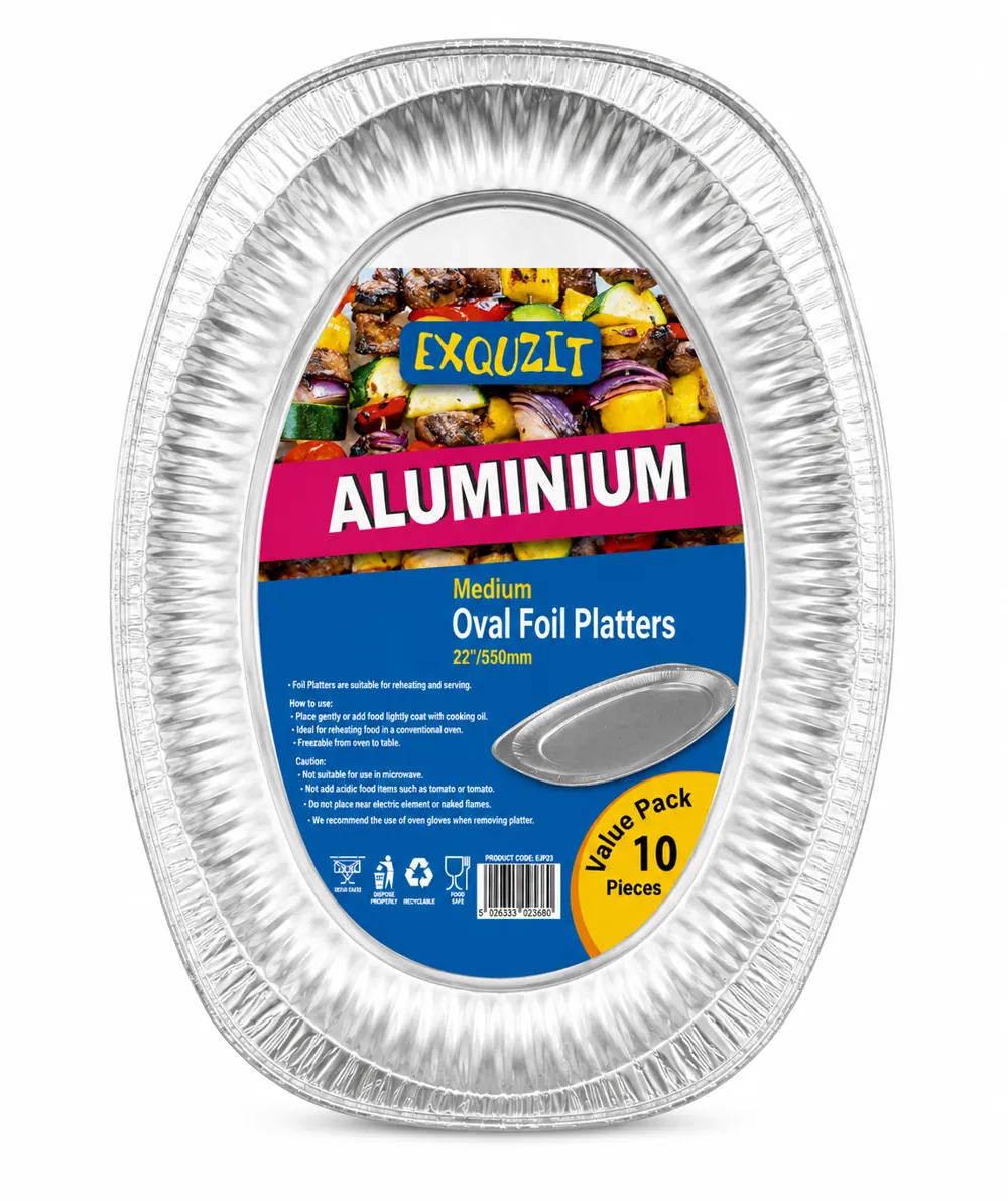 22" Oval Embossed Platters