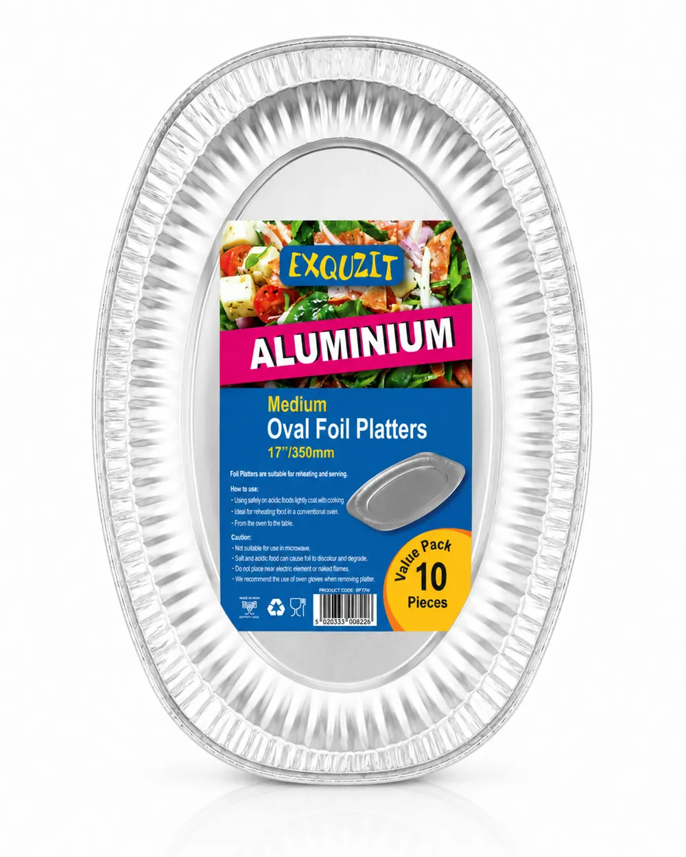 17" Oval Embossed Platters