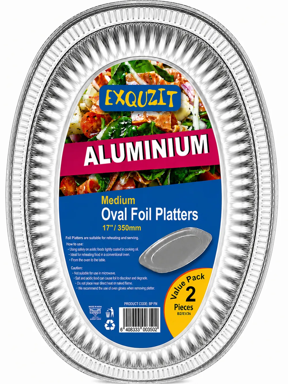 17" Oval Embossed Platters